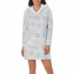 Harry Potter Wizarding World Gray Hooded Long Sleeve Nightgown Medium Women’s